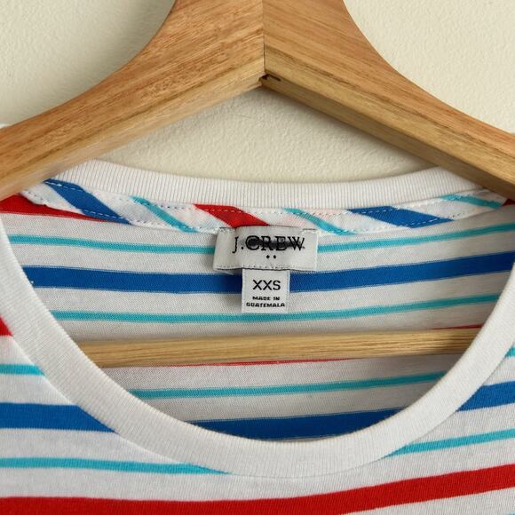 J. Crew Striped Short Sleeve T-Shirt Dress XXS NWT - Picture 5 of 9